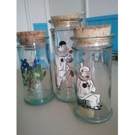 Lot De 3 Pots Décoration Avec Bouchon Liège