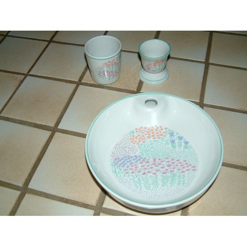 Ensemble Pour Bébé - Assiette, Verre, Coquetier