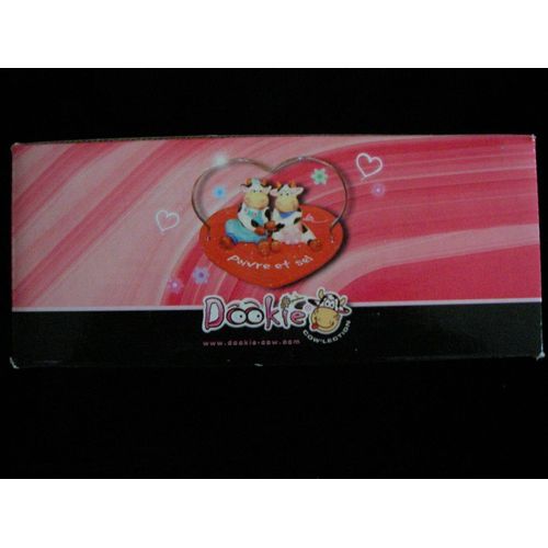 Duo Vache Forme Coeur  "Poivre Et Sel" - Neuf