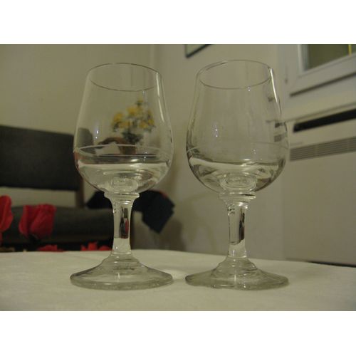 Duo De Verres À Vin En Forme Tulipe