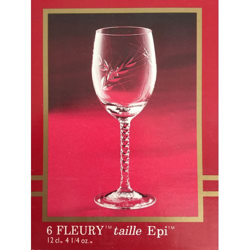 Lot De 6 Verres À Pied 12cl Cristal D¿Arques