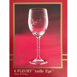 Lot De 6 Verres À Pied 12cl Cristal D¿Arques