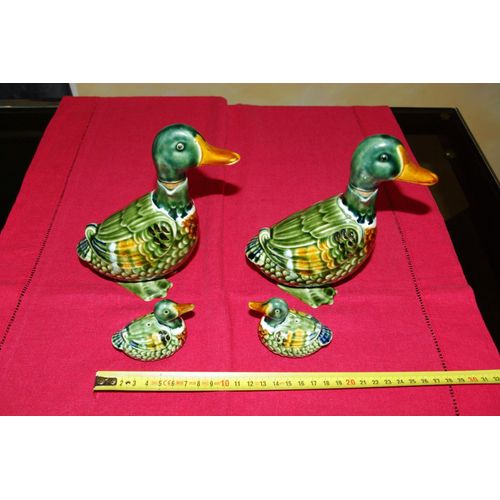 Salière Et Poivrier En Forme De Canards + Huile Et Vinaigre