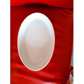 Plat Porcelaine Blanche Ovale