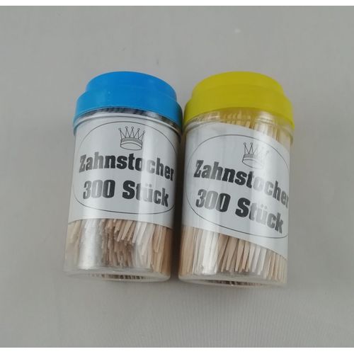 600 Cure Dents 7 Cm En Bois Dans Boîte Nettoyage Dentaire Pique Apéritif Jetable