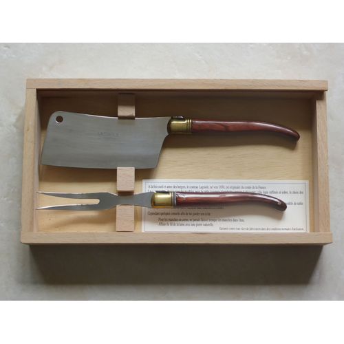 Coffret Laguiole Tradition Hachoir + Fourchette