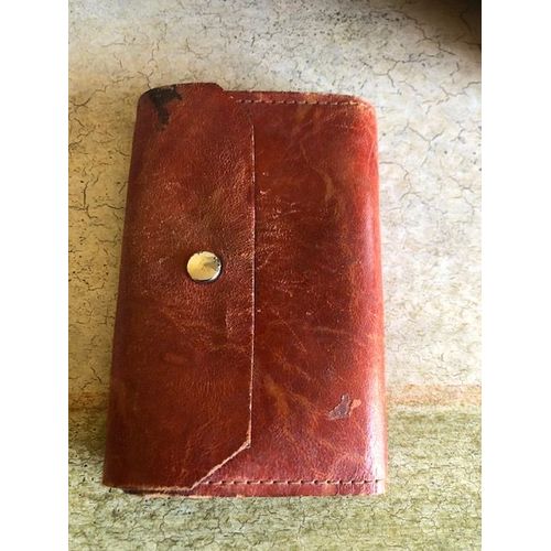 1 Porte Monnaie - 1 Portefeuille - Cuir - Anciens - Pour Collection