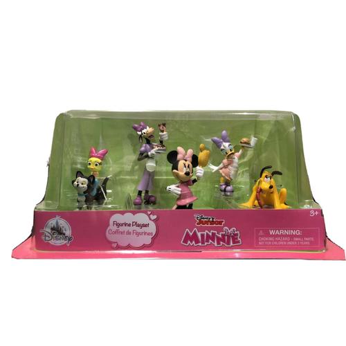 Disney Mickey Officiel Coffret 6 Figurines Playset Minnie Entre 5 Et 11 Cm