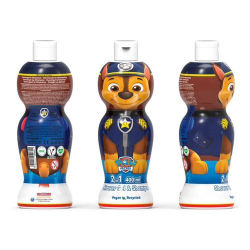 Air Val - 2 En 1 Gel Douche & Shampooing Chase (Paw Patrol) - 400 Ml 