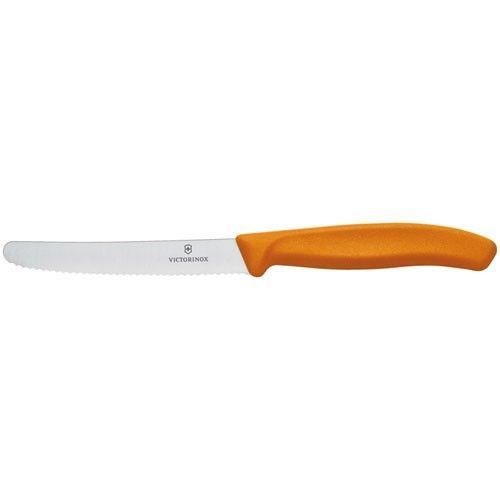 Couteau De Table Swissclassic L : 10 Cm - Orange - Lot De 2