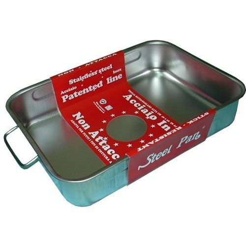 Plat À Four Haut - 40 X 28 Cm - Inox