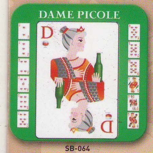 Veritable Sous Bocks 9x9cm 6 Pièces Dame De Picole