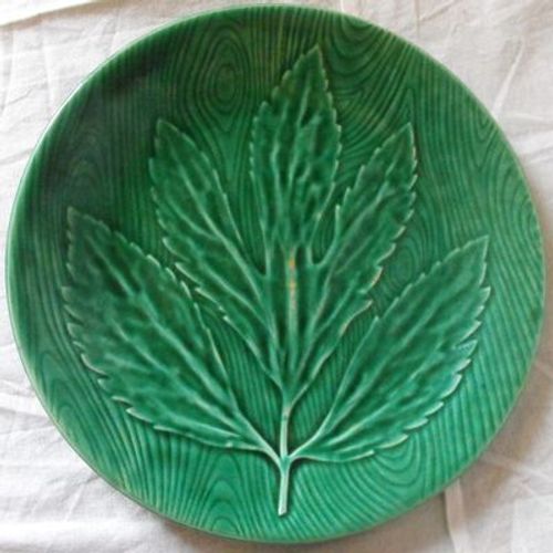 Assiette Gien Collection Primefleur - Décor Feuille