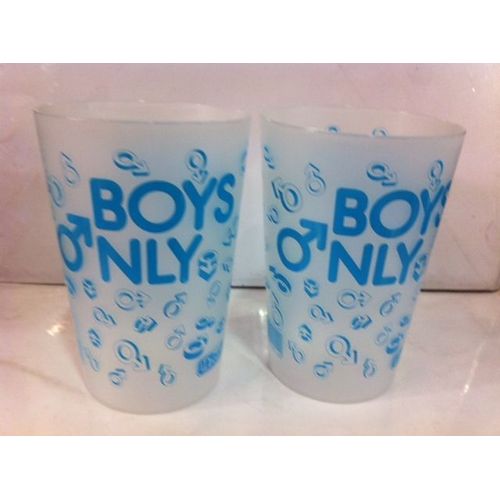 Lot De 3 Verres Plastique  25 Cl Serigraphié Des 2 Cotés Only  Boys