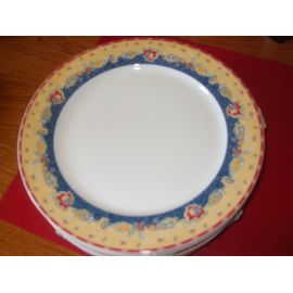 Lot De 6 Assiettes En Véritable Porcelaine "Pillivuyt'