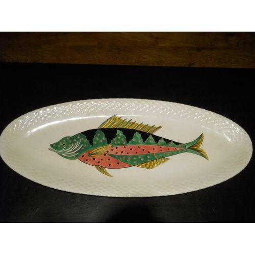 Rare Ancien Grand En Porcelaine De Gien