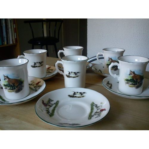Service À Thé-Café 12 Pièces Porcelaine De Chine