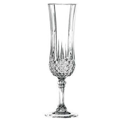 6 Flutes À Champagne Cristal D'arcques