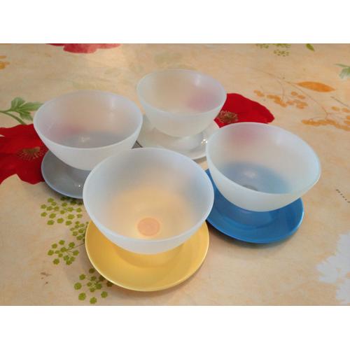 Lot De 4 Coupes A Fruits Ou Glaces Tupperware