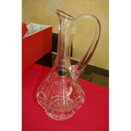 Aiguiere En Cristal Taille Main Cristallerie De Lorraine Carafe A Vin