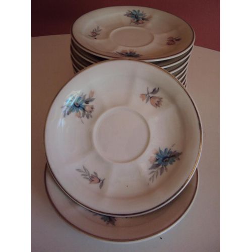 Lot 10 Sous Tasses Porcelaine Limoges Ancien