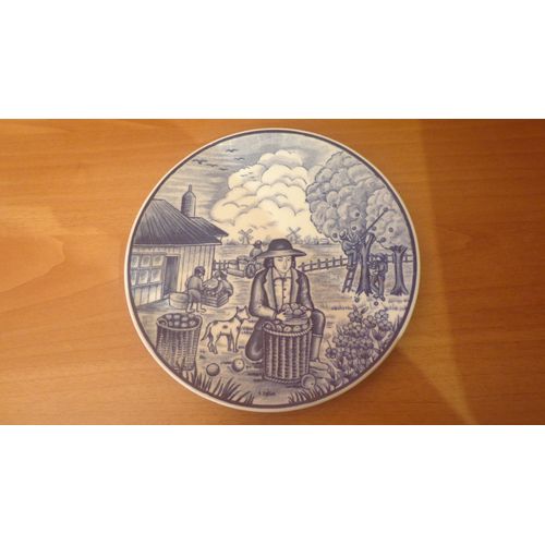 Assiette De Decoration - Delfts Blauw Handwerk