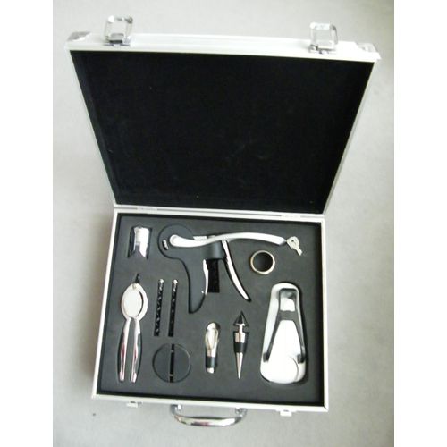 Coffret De Sommelier Professionnel, 10 Pièces Dans Leur Mallette