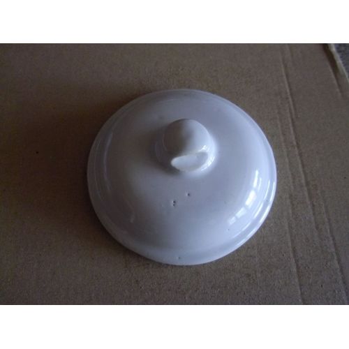 Couvercle Capuchon Bouchon De Pot Vase Sucrier Vaisselle Porcelaine Blanc