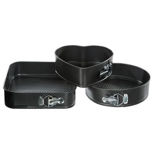 Lot De 3 Moules En Métal D?Montables 'best' 26cm Noir