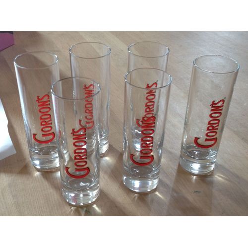 Lot De 6 Verres Gordon's