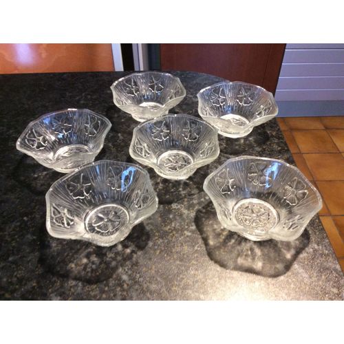 6 Coupes À Glace Ou À Fruits Vintage