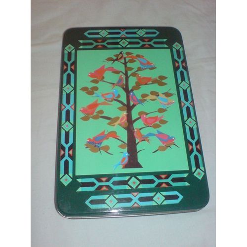 Boite Metal L'arbre Aux  Oiseaux