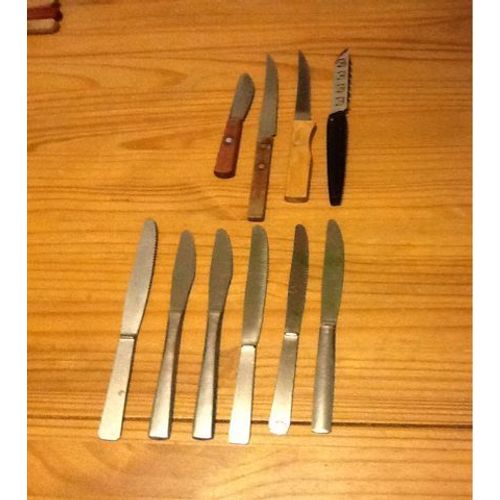 Lot Divers Couteaux De Table