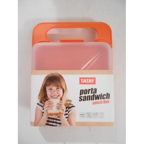 Porte Sanwich - Lunch Box - Contenant 12x12cm Avec Anse