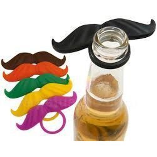 Set De 4 Moustaches À Bouteille De Différentes Couleurs