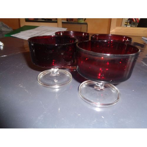 Lot De 4 Coupes À Fruits
