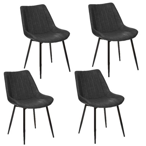 Lot De 4 Chaises Olwen - Couleur Ardoise