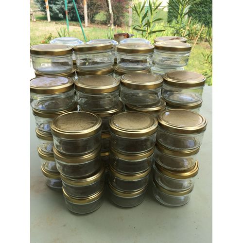Lot De 6 Ramequins Avec Couvercle Dore En Metal