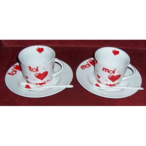 Ensemble De Tasses "Toi Et Moi"