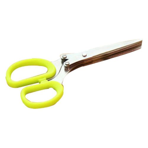 Multifonctionnelles Couteaux De Cuisine En Acier Inoxydable Multi-Couches Ciseaux Scallion Herbe Coupée Épices Ciseaux De Cuisine Outils Aléatoire