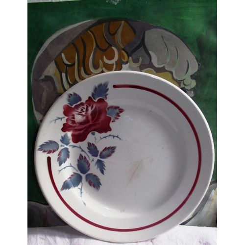 Assiette Plate En Faïence Digoin Sarreguemines Modèle Sobral Diamètre 20,5cm.(Une Petite Ébréchure Voir Photos Jointe À Mon Annonce)