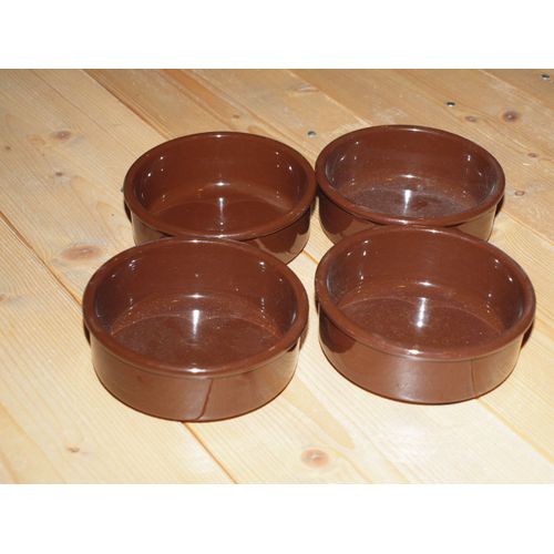 Lot De 4 Ramequins Marron 11 Cm Fleury Michon