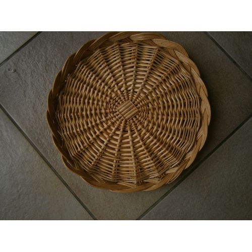 Plat À Tarte En Osier Diamètre 30 Cm En Excellent État