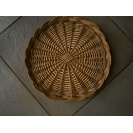 Plat À Tarte En Osier Diamètre 30 Cm En Excellent État