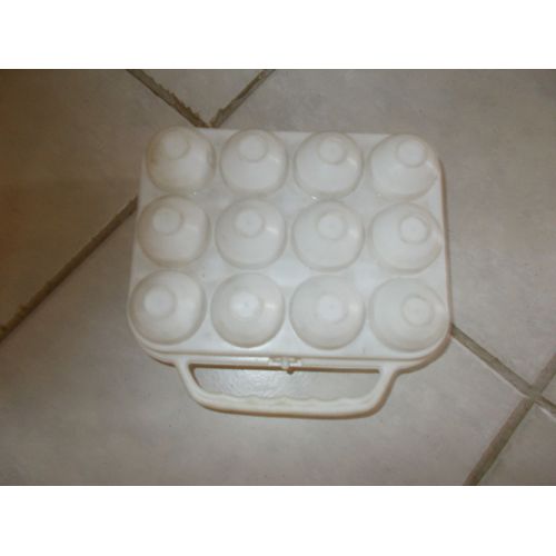 Boîte À Oeuf Avec Poignée - 12 Oeufs - Transport Cuisine Vintage