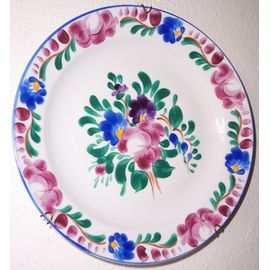 Assiette Murale Porcelaine Déco Fleurs