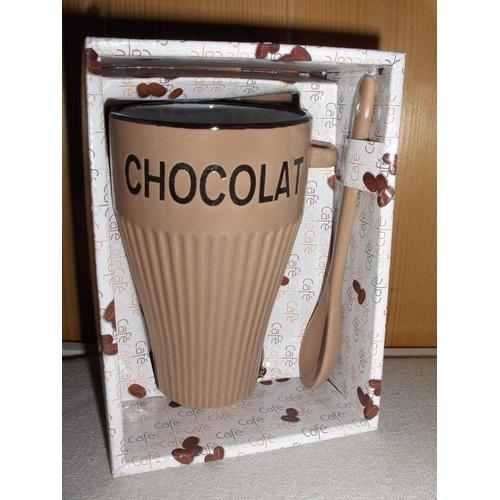 Coffret  Neuf  "  Mug    Pour Le Chocolat Ou Les Céréales '
