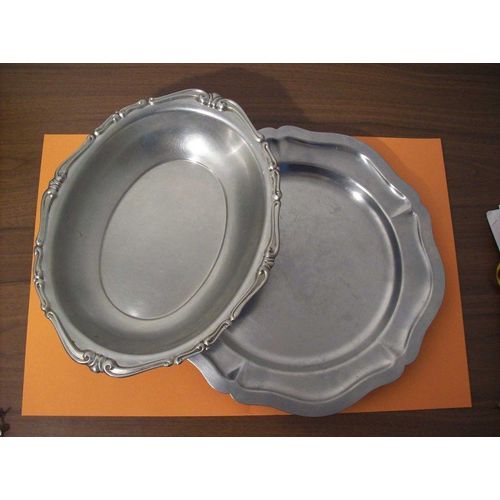 Plats En Inox (Lot De 2)