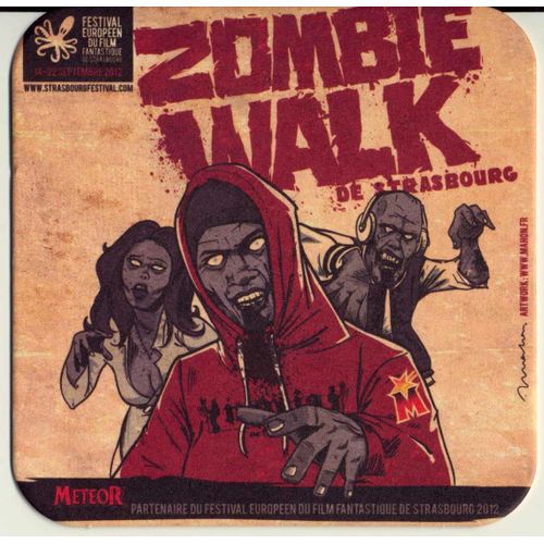 Lot De 10 Sous Verres "Zombie Walk"