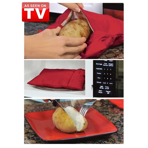 Potato Express - Housse De Cuisson Rapide Pour Pommes De Terre Au Four Au Micro-Onde